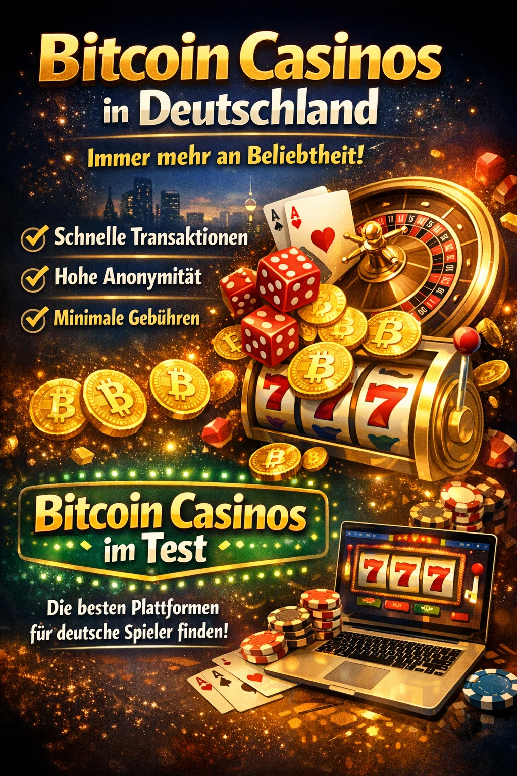 Bitcoin Casinos in Deutschland – Was Du wissen musst, bevor Du spielst